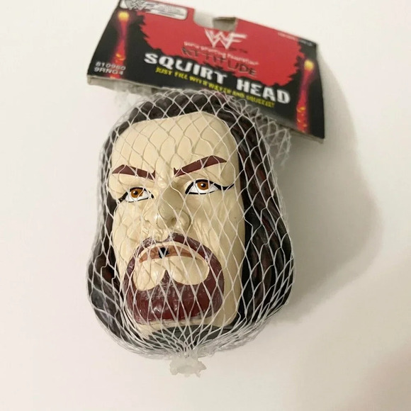 Vtg 1998 WWF Undertaker Ringside Supplies Squirt Head Attitude Flaws - Picture 10 of 13